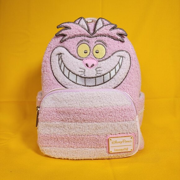 Loungefly Disney Parks Cheshire Cat Alice In Wonderland Chenille Mini Backpack main image 7